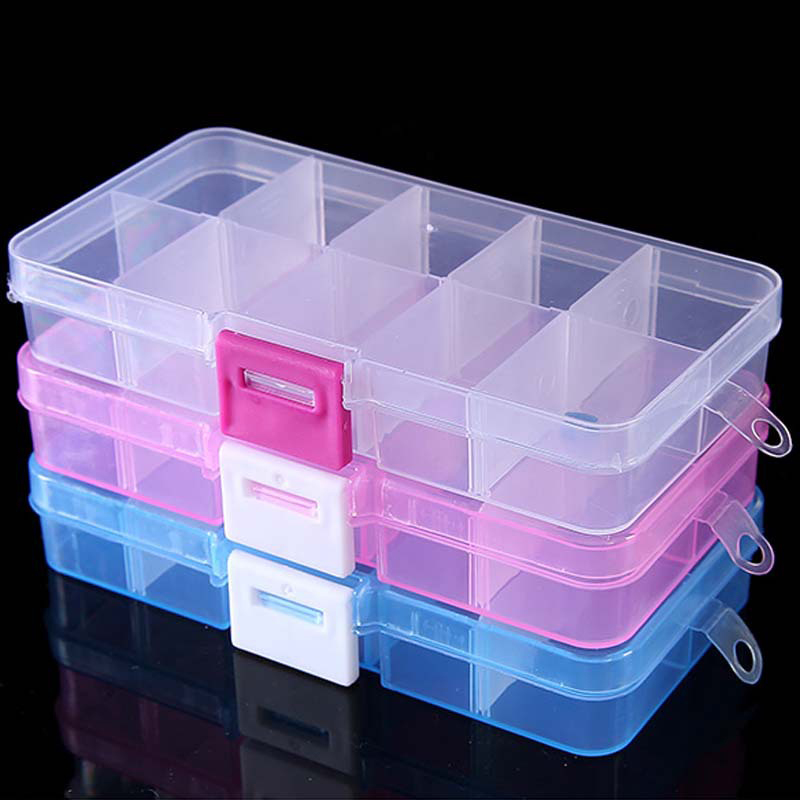 Decorating Tip Set - 10 Grids Nails Art organizer box