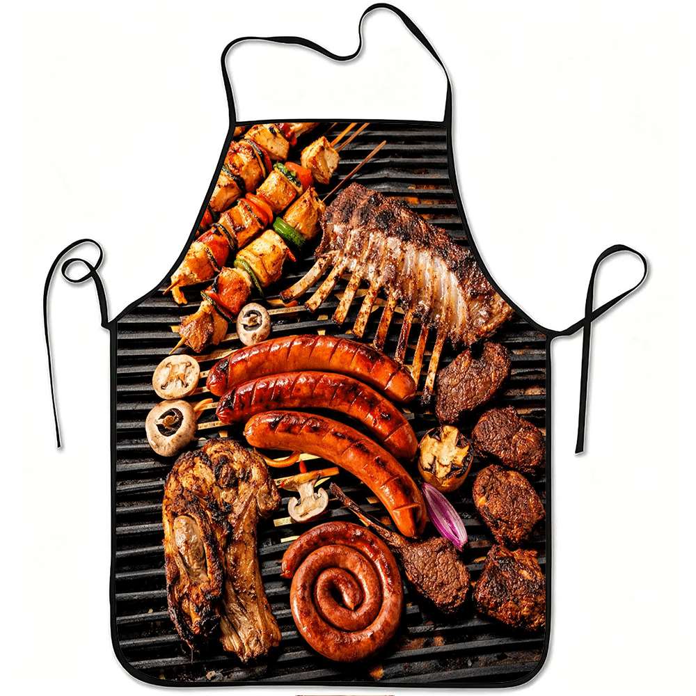 Baking Kitchen Design Ideas - 1 Piece of Fun Barbecue-Themed Apron,