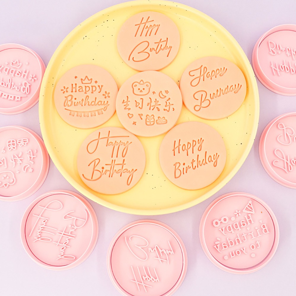 Kitchen And Baking Tools - Happy Birthday Cookie Cutters Biscuit Mold