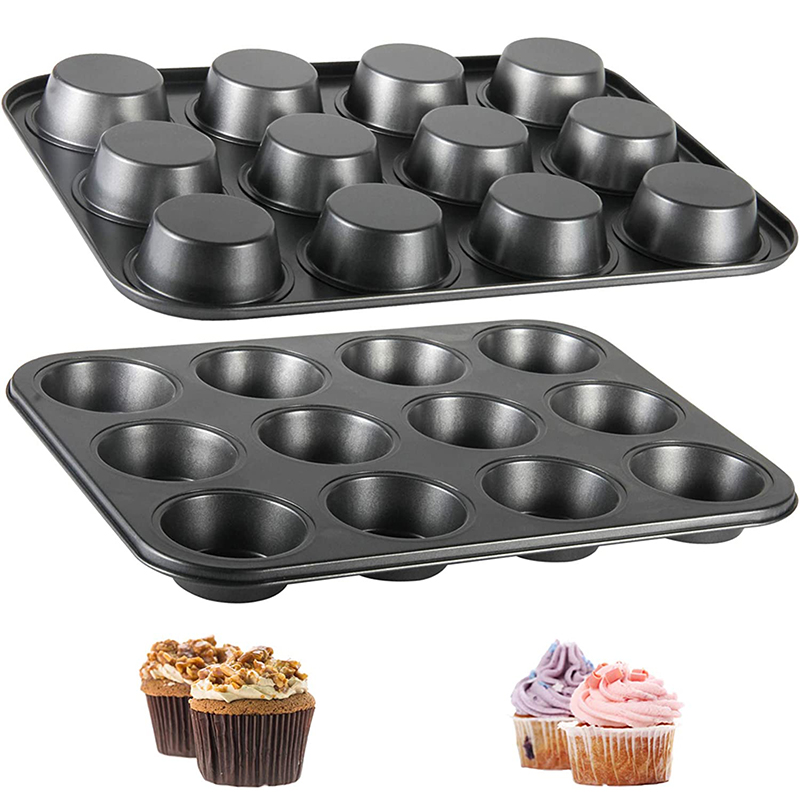 Muffin Tin Nonstick - LMETJMA Muffin Tray Cupcake Baking Pan