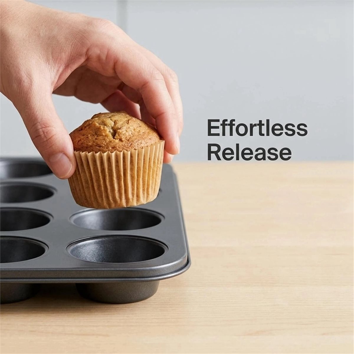 Muffin Tin Nonstick - Mini Muffin Pan with Cupcake Liners