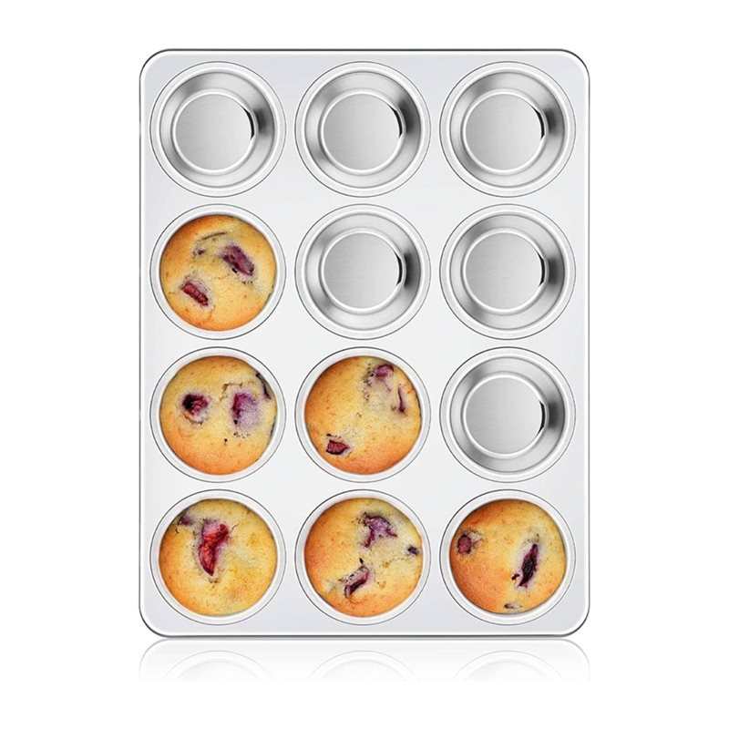 Muffin Tin Nonstick - ABAE-Muffin Pan, Stainless Steel Cupcake Tin