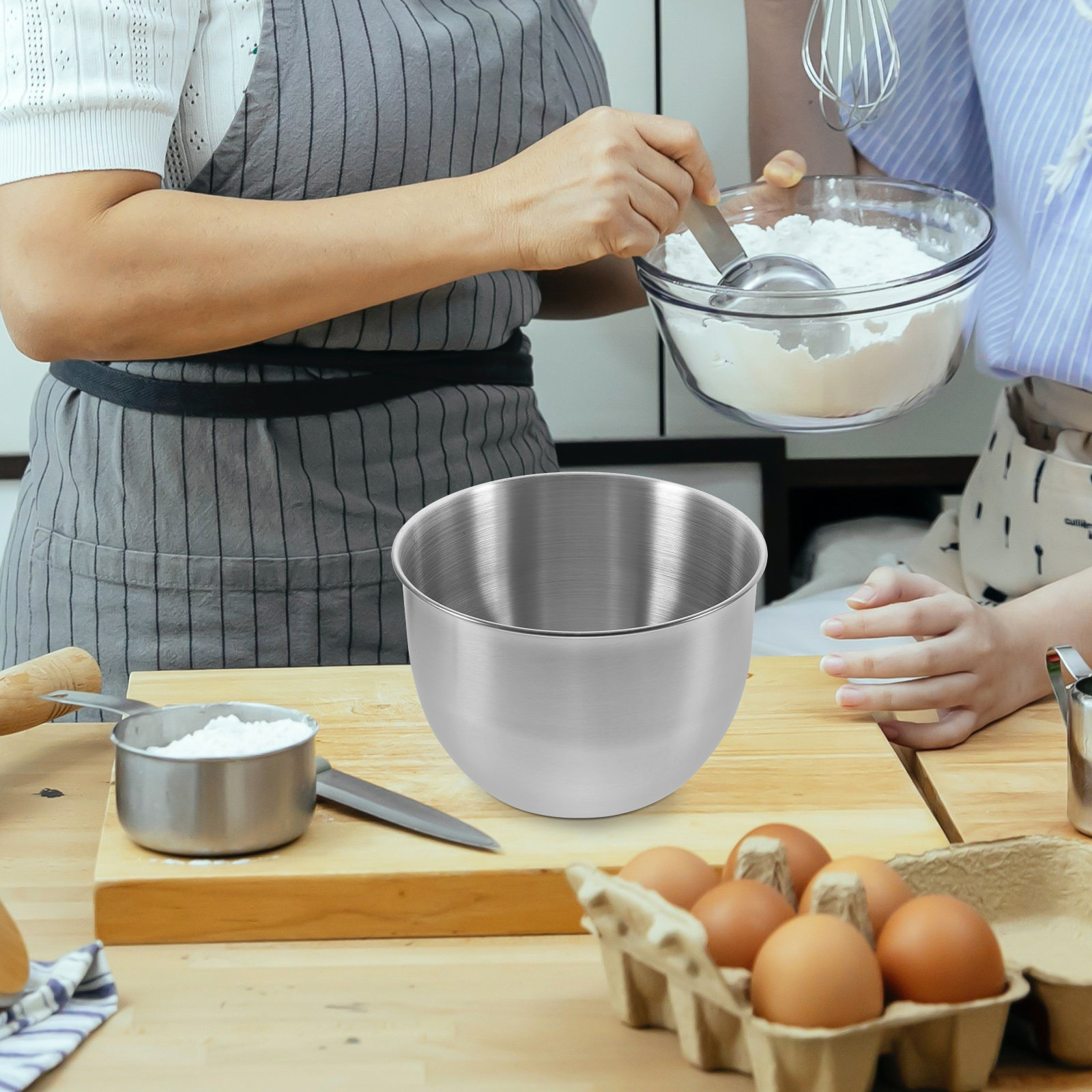 Kitchen Baking Storage - Deep Stainless Steel Mixing Bowl Thick