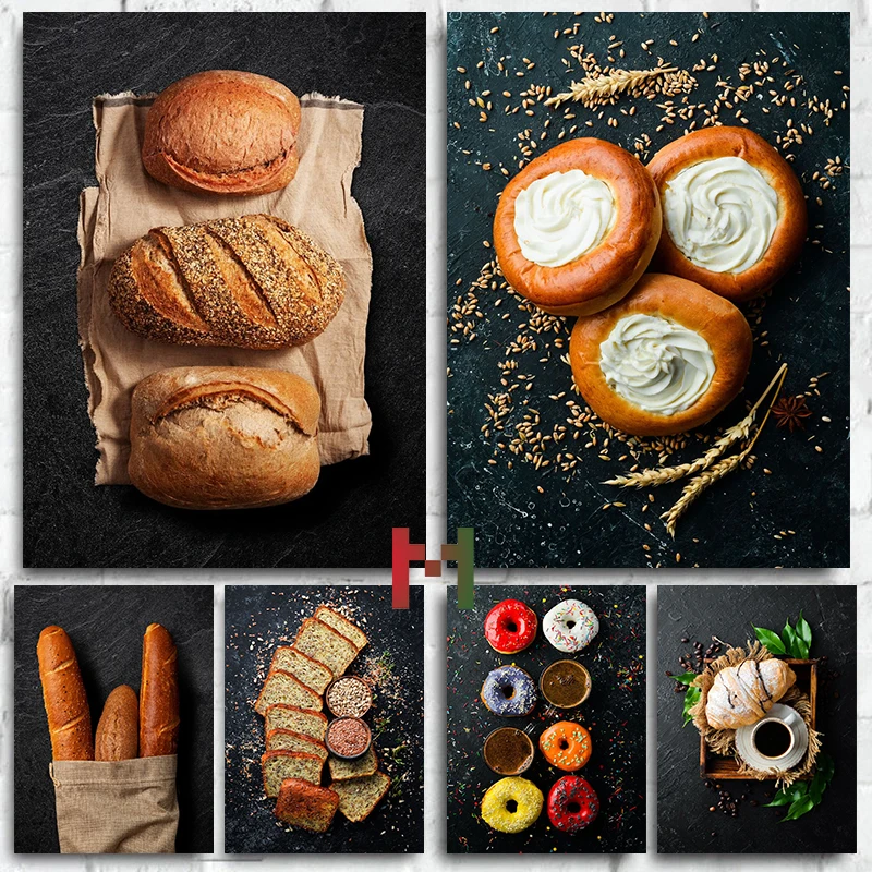 Kitchen And Baking Life - Food Kitchen Blackboard Bread Dessert Poster
