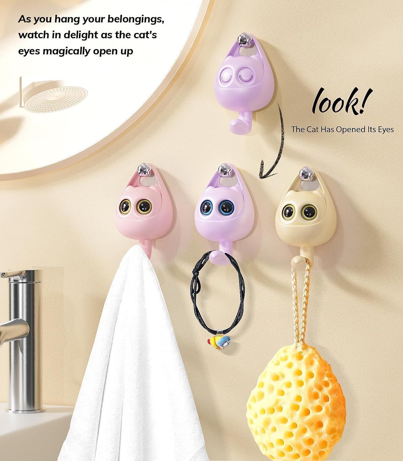 Creative Cartoon Blink Cat Hoo - Kitchen Zo 评论和价格