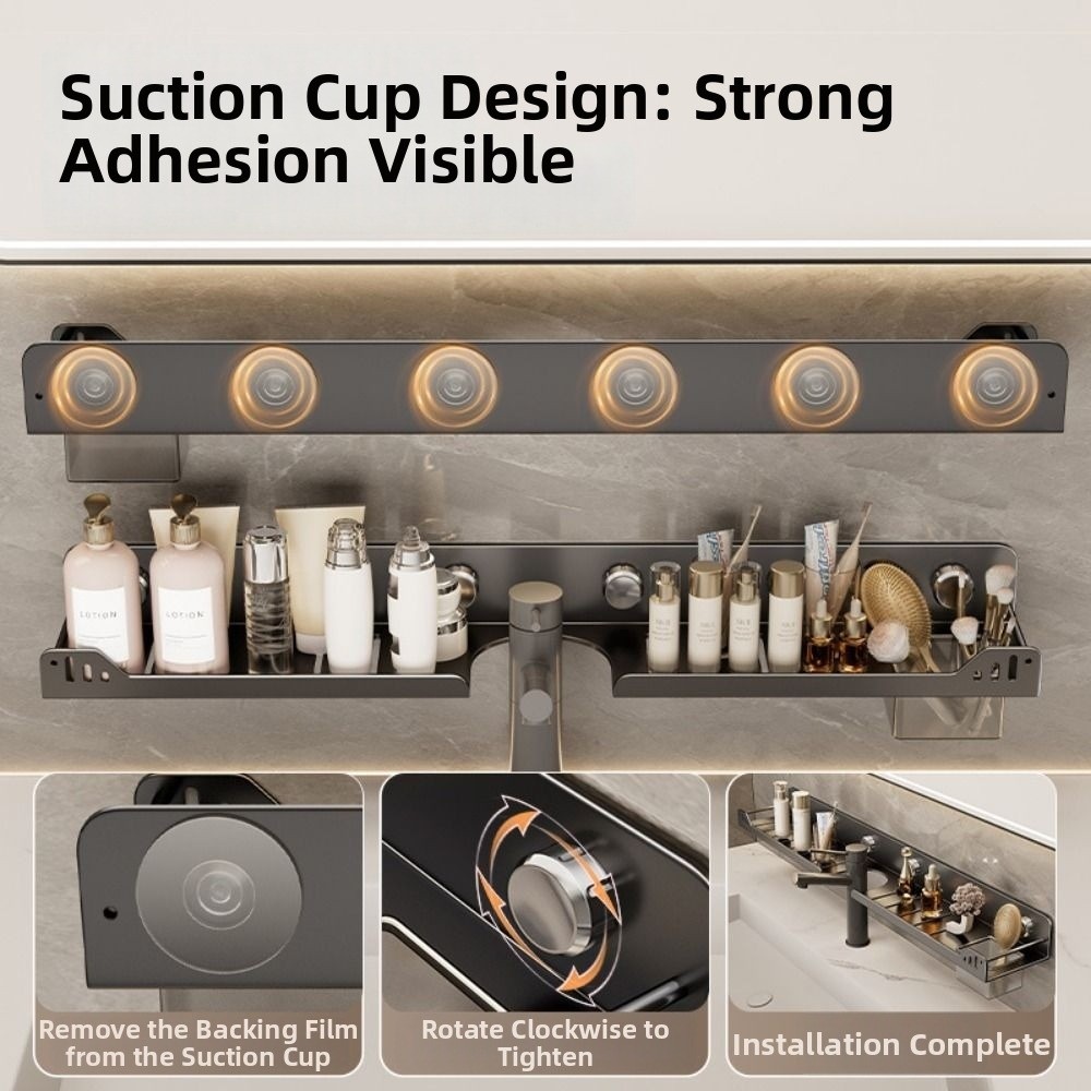 Suction Cup Bathroom Shelves W - Kitchen Zo 评论和价格