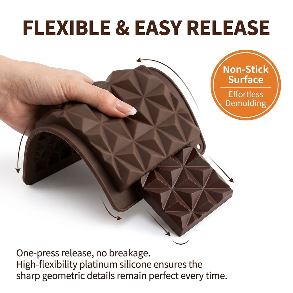 2-in-1 Silicone Chocolate Bar  - Kitchen And Baking Tools 评论和价格