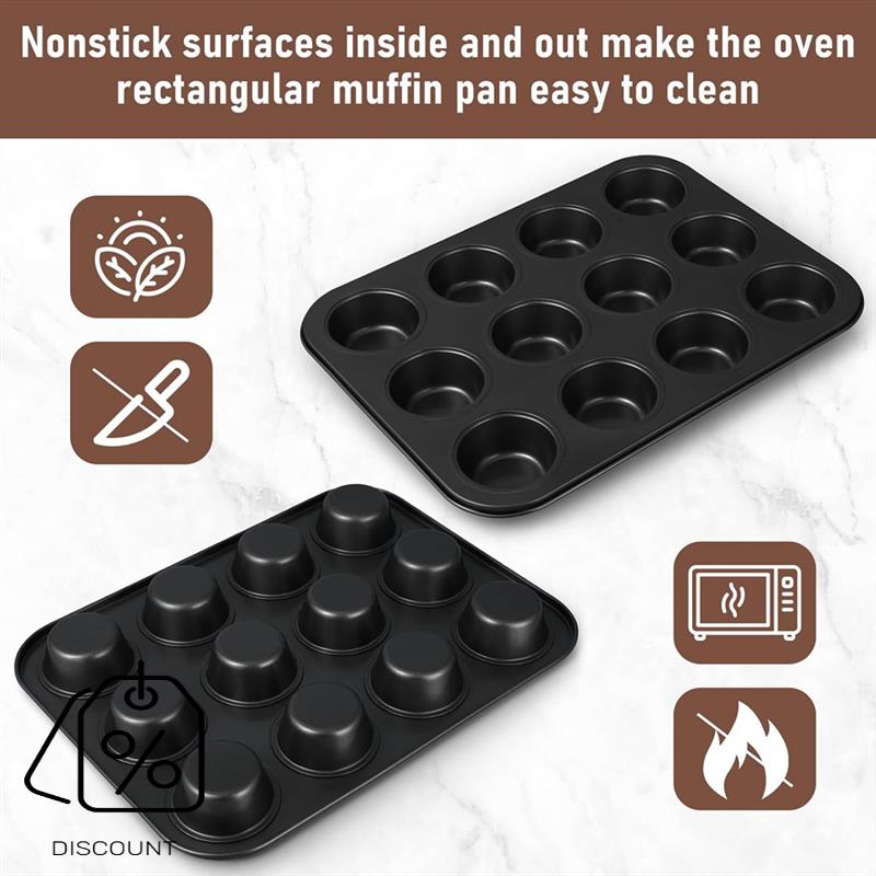 ABJO-3 Pack Nonstick Muffin Pa - Muffin Tin Nonstick 评论和价格