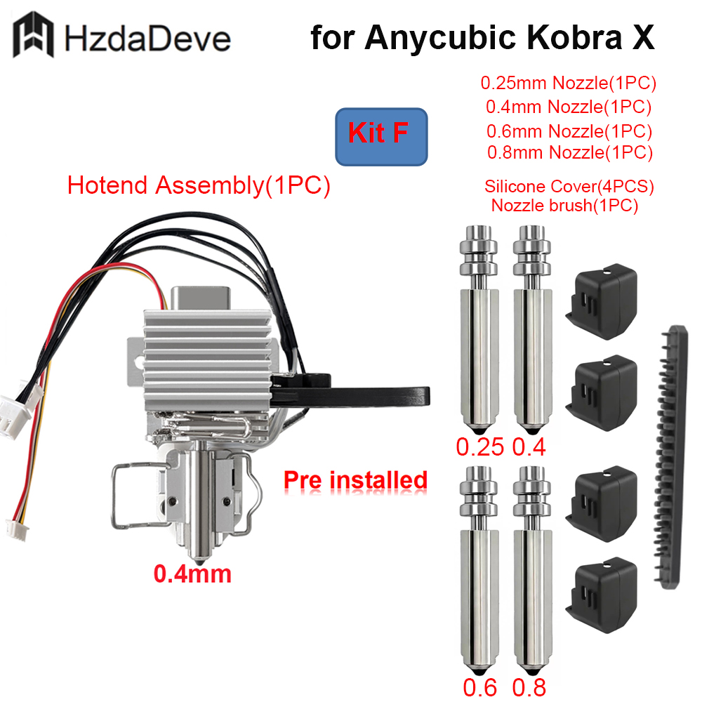 for Anycubic Kobra X Hotend He - Pastry Brush Silicone 评论和价格