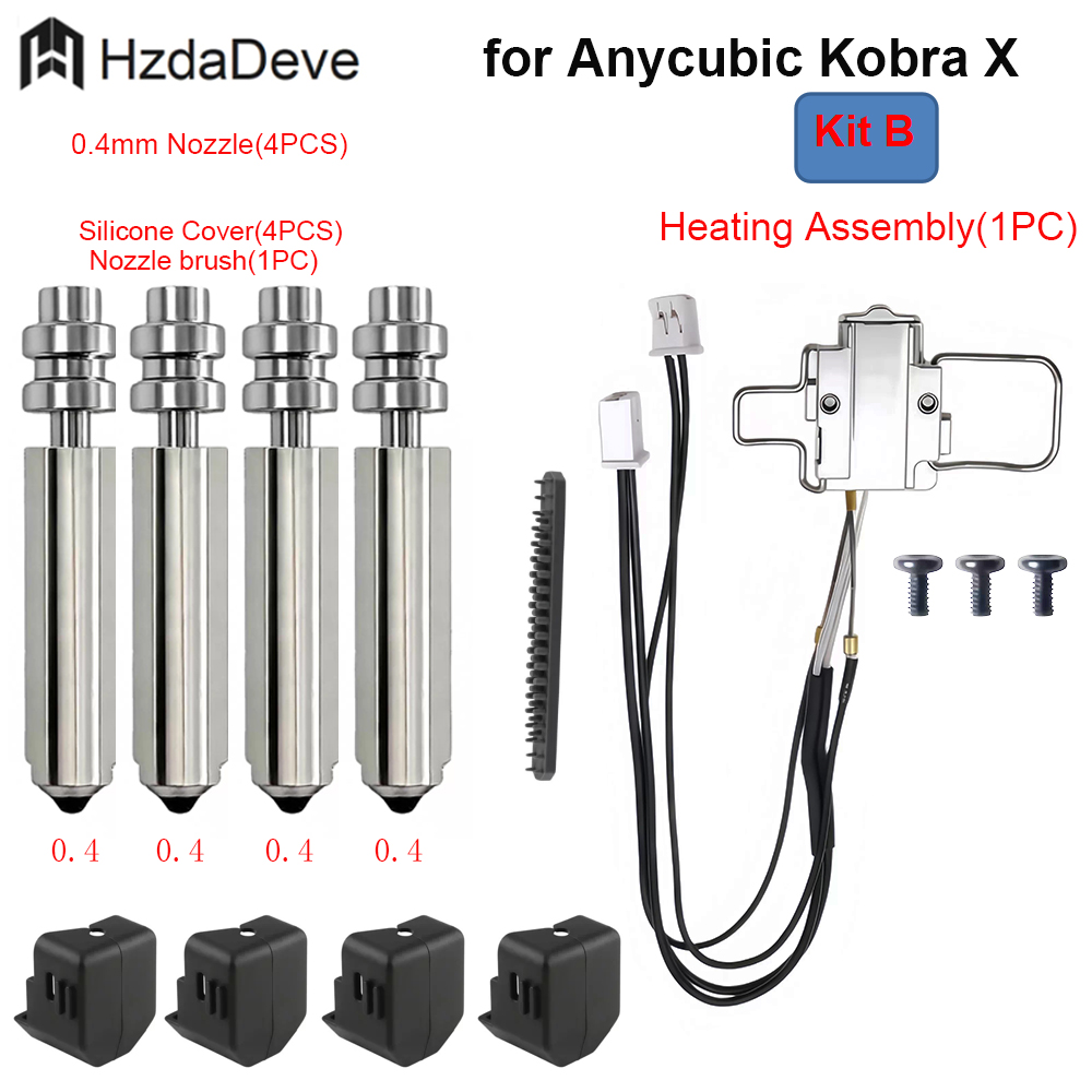 for Anycubic Kobra X Hotend He - Pastry Brush Silicone 评论和价格