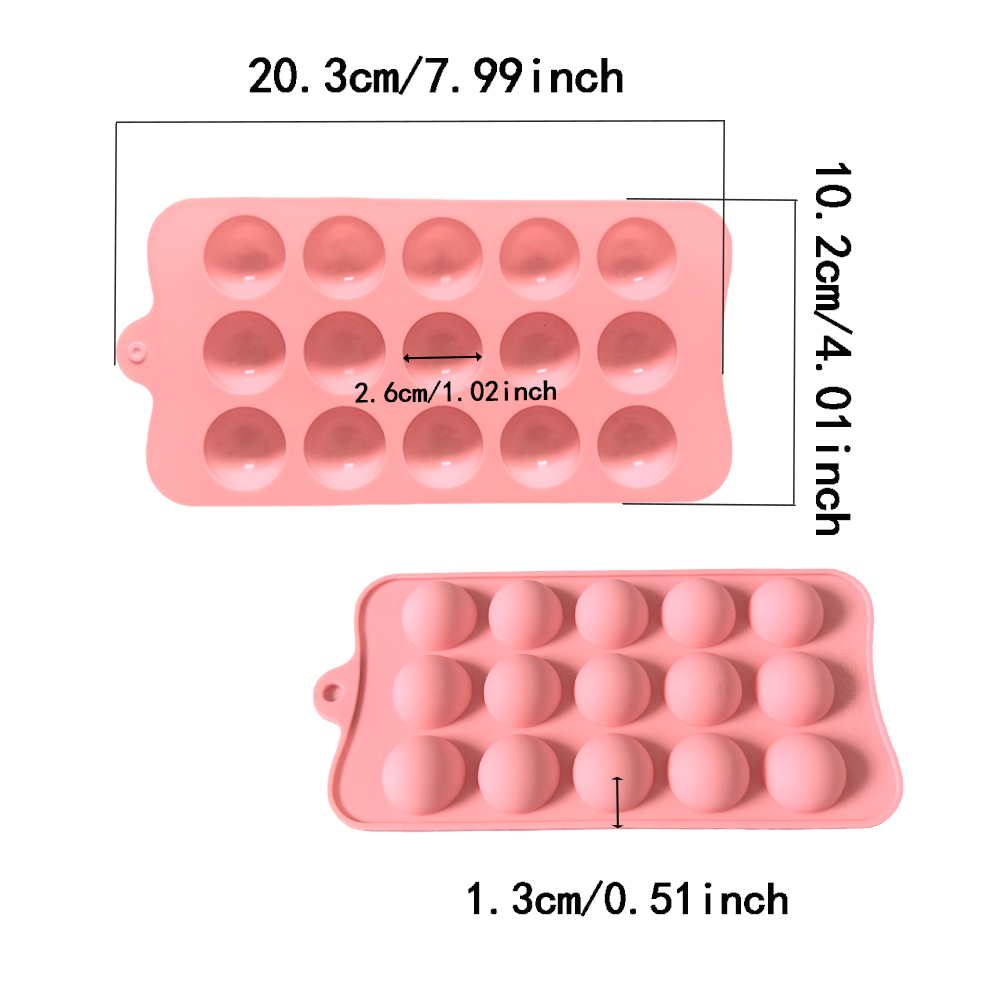 15 cavity semi-circular chocol - Kitchen And Baking Tools 评论和价格