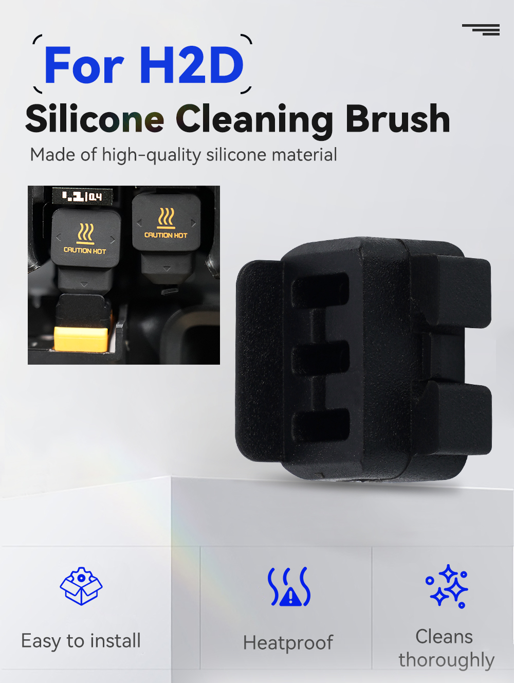 New Nozzle wiper For Bambu Lab - Pastry Brush Silicone 评论和价格
