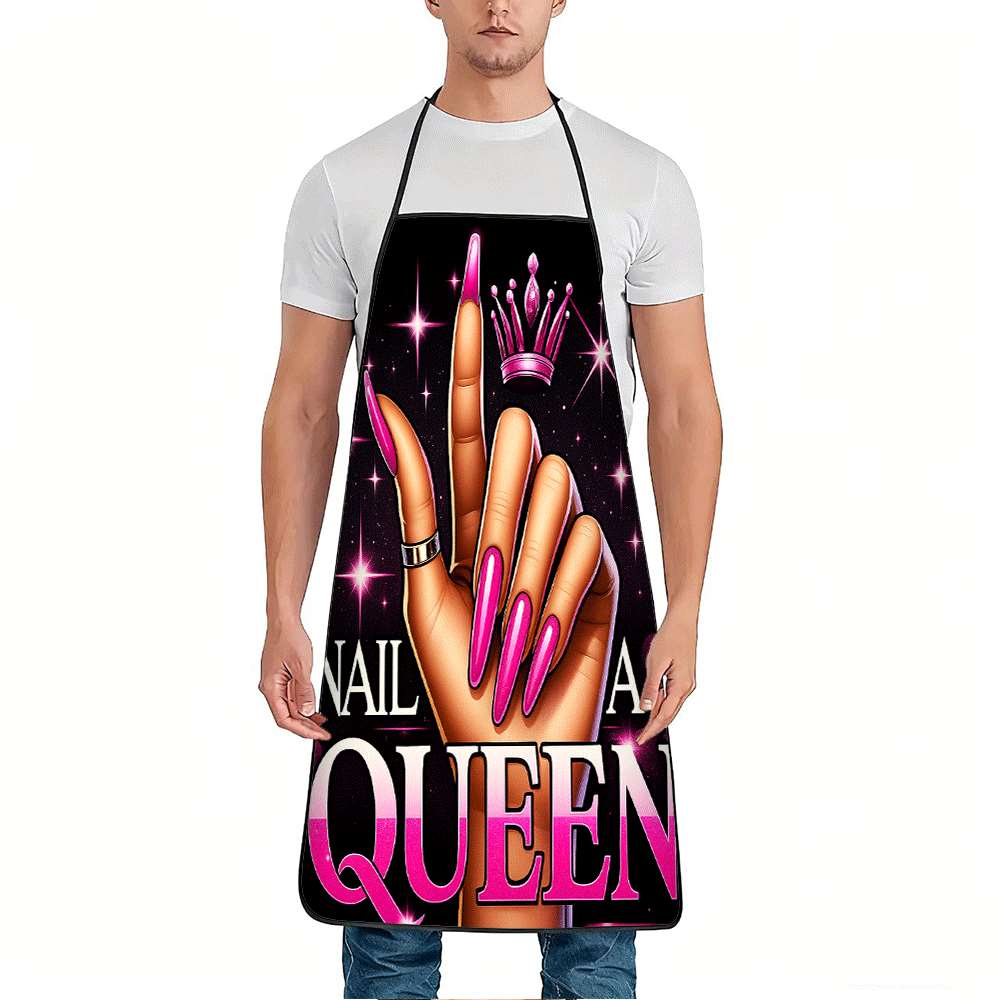 1 Trendy Nail Art-Themed Apron - Baking Kitchen Design Ideas 评论和价格
