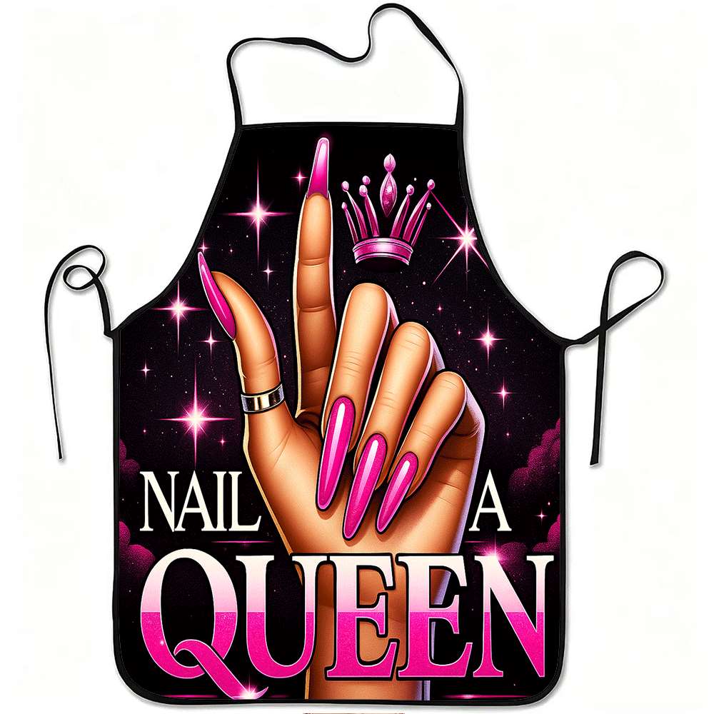 1 Trendy Nail Art-Themed Apron - Baking Kitchen Design Ideas 评论和价格