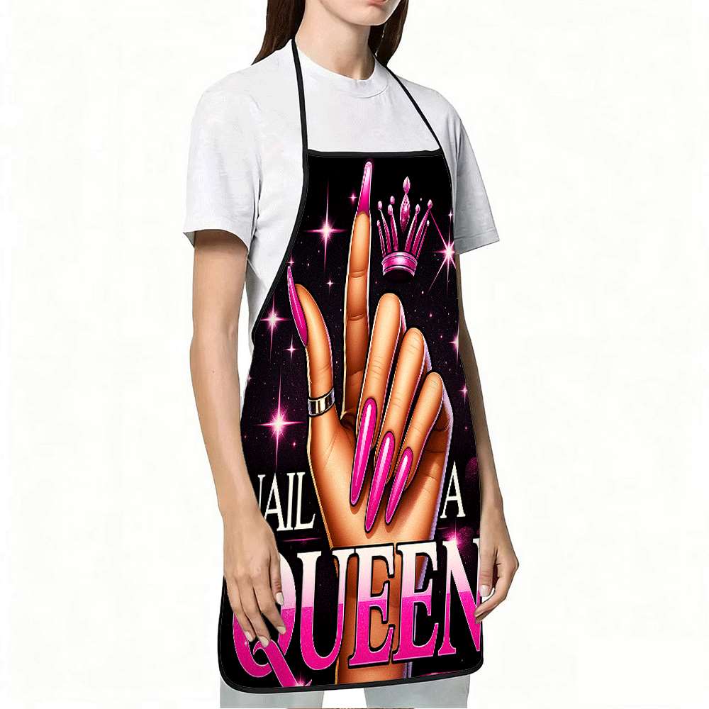 1 Trendy Nail Art-Themed Apron - Baking Kitchen Design Ideas 评论和价格