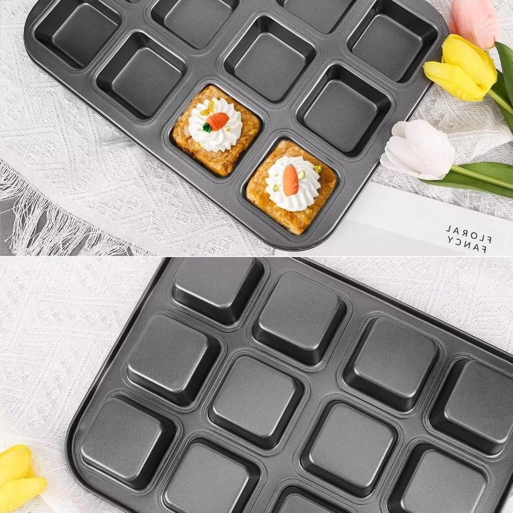 12 Cavity Square Muffin Tin Co - Muffin Tin Nonstick 评论和价格