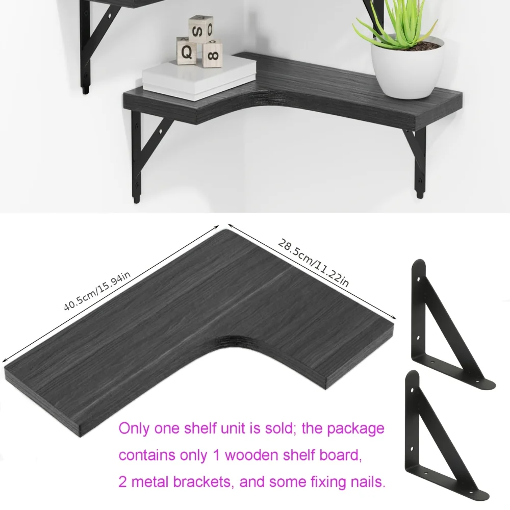 Natural Wood Grain Floating Sh - Kitchen Zo 评论和价格