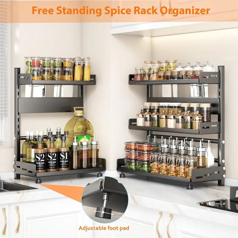 3 Tier Spice Storage Rack for  - Kitchen Zo 评论和价格