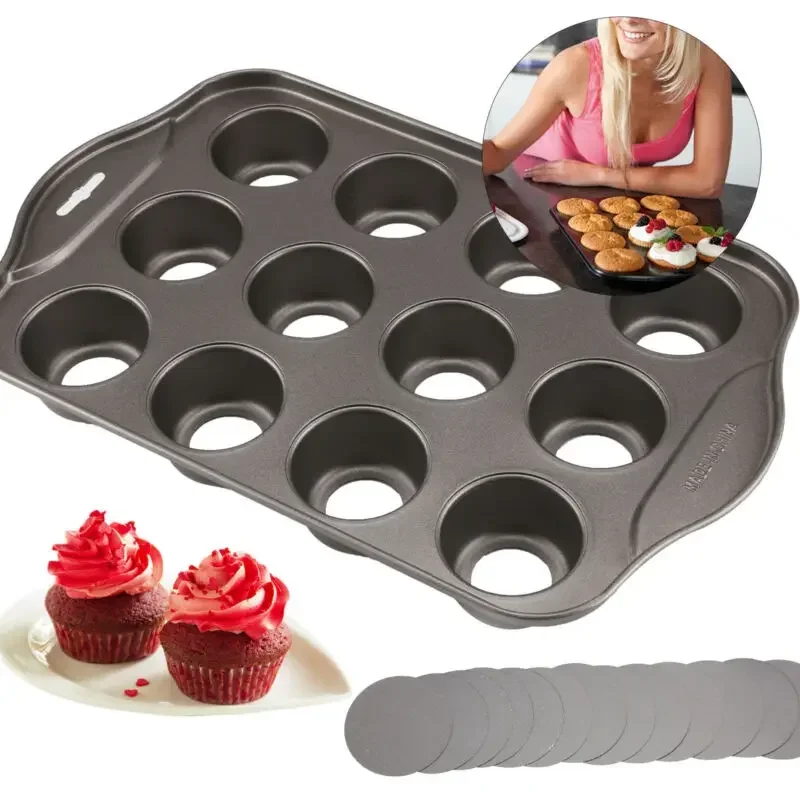 12 Mini Baking Cheese Cake Cup - Muffin Tin Nonstick 评论和价格