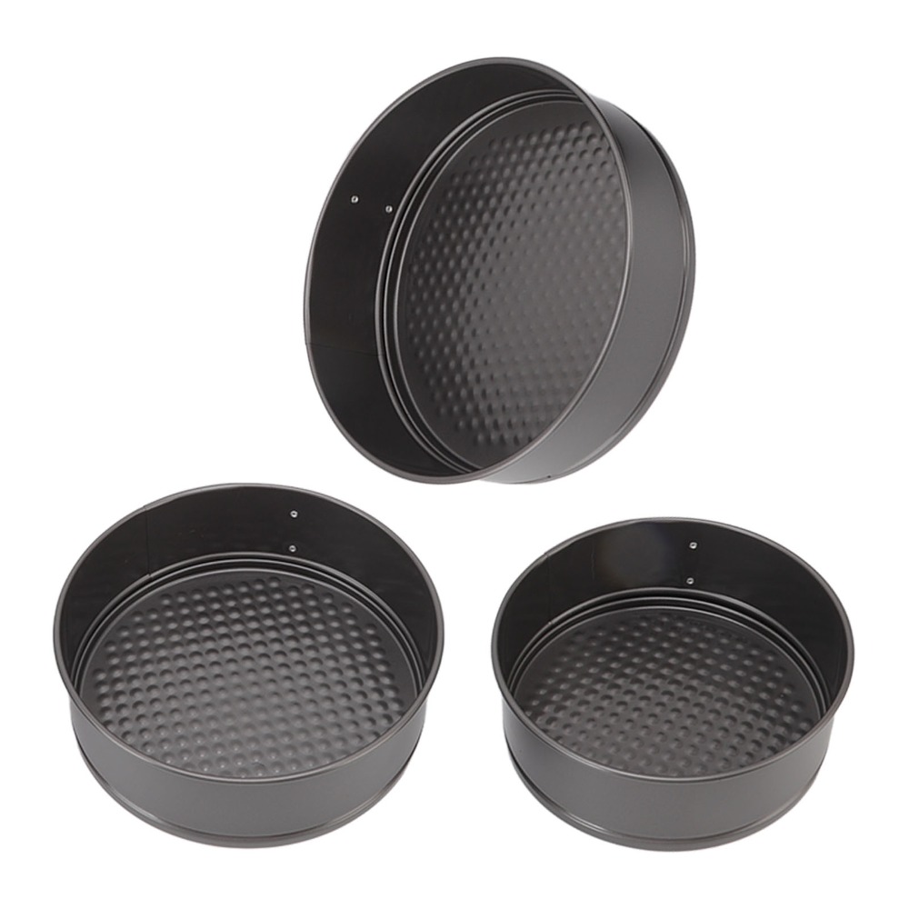 3pcs Carbon Steel Cake Pan Set - Springform Pan Set 评论和价格