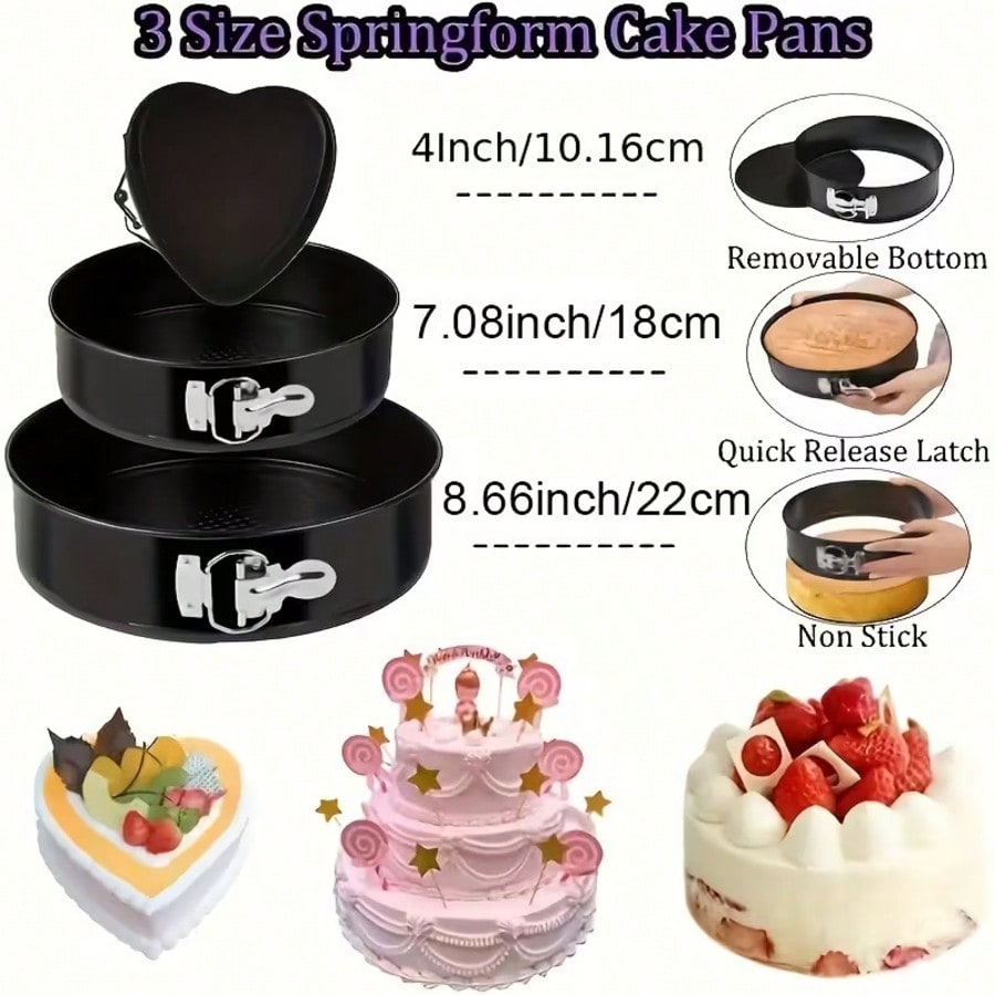 TAIMASI 492set Cake Decorating - Springform Pan Set 评论和价格