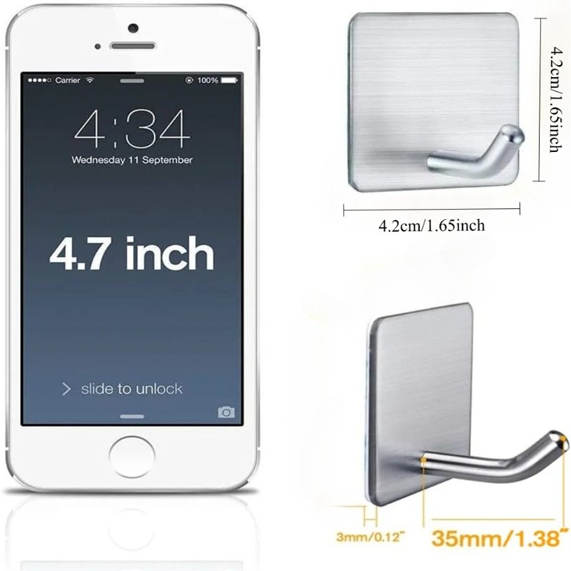 4Pcs No Drill Self Adhesive St - Kitchen Zo 评论和价格
