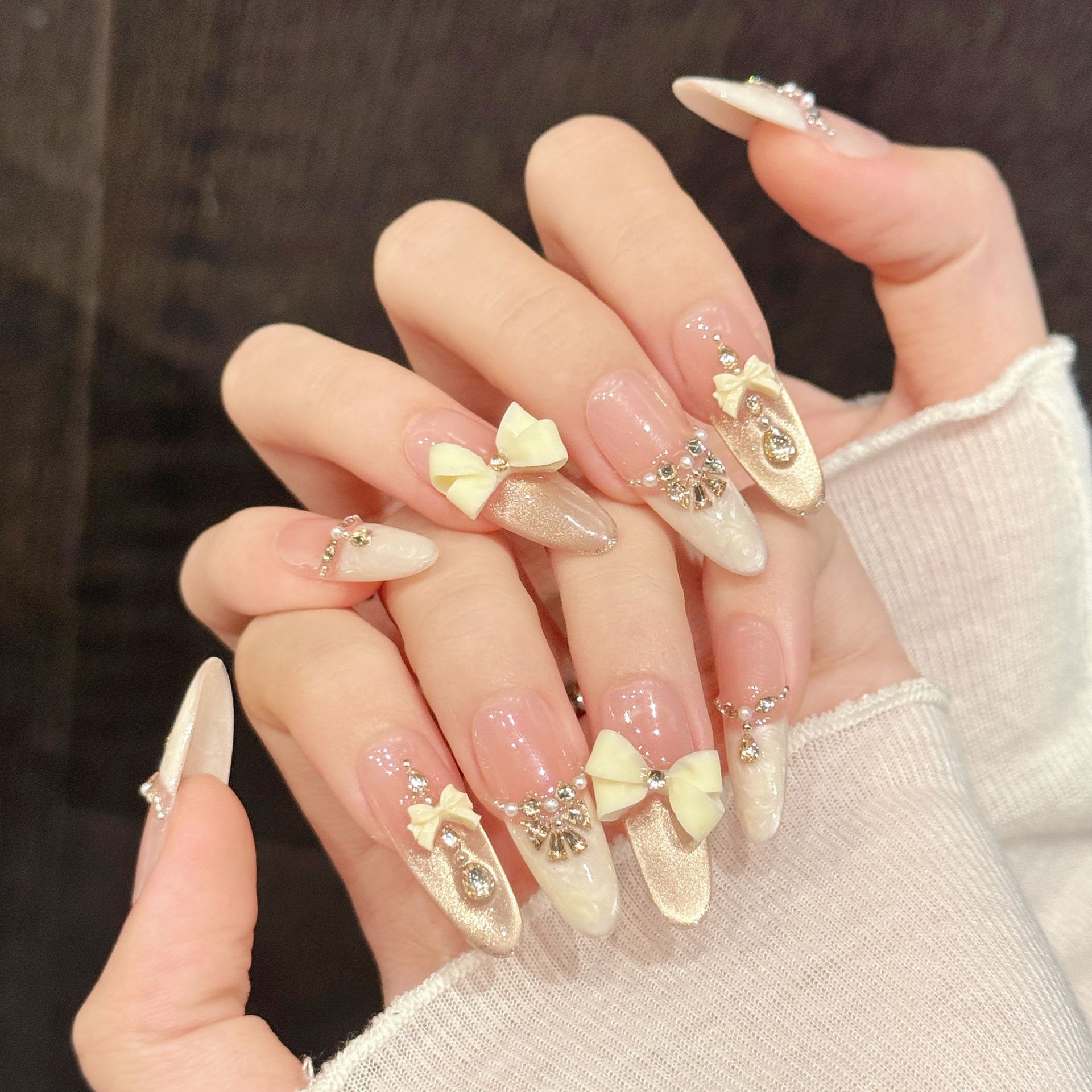 10pcs Handmade Press On Nails  - Decorating Tip Set 评论和价格