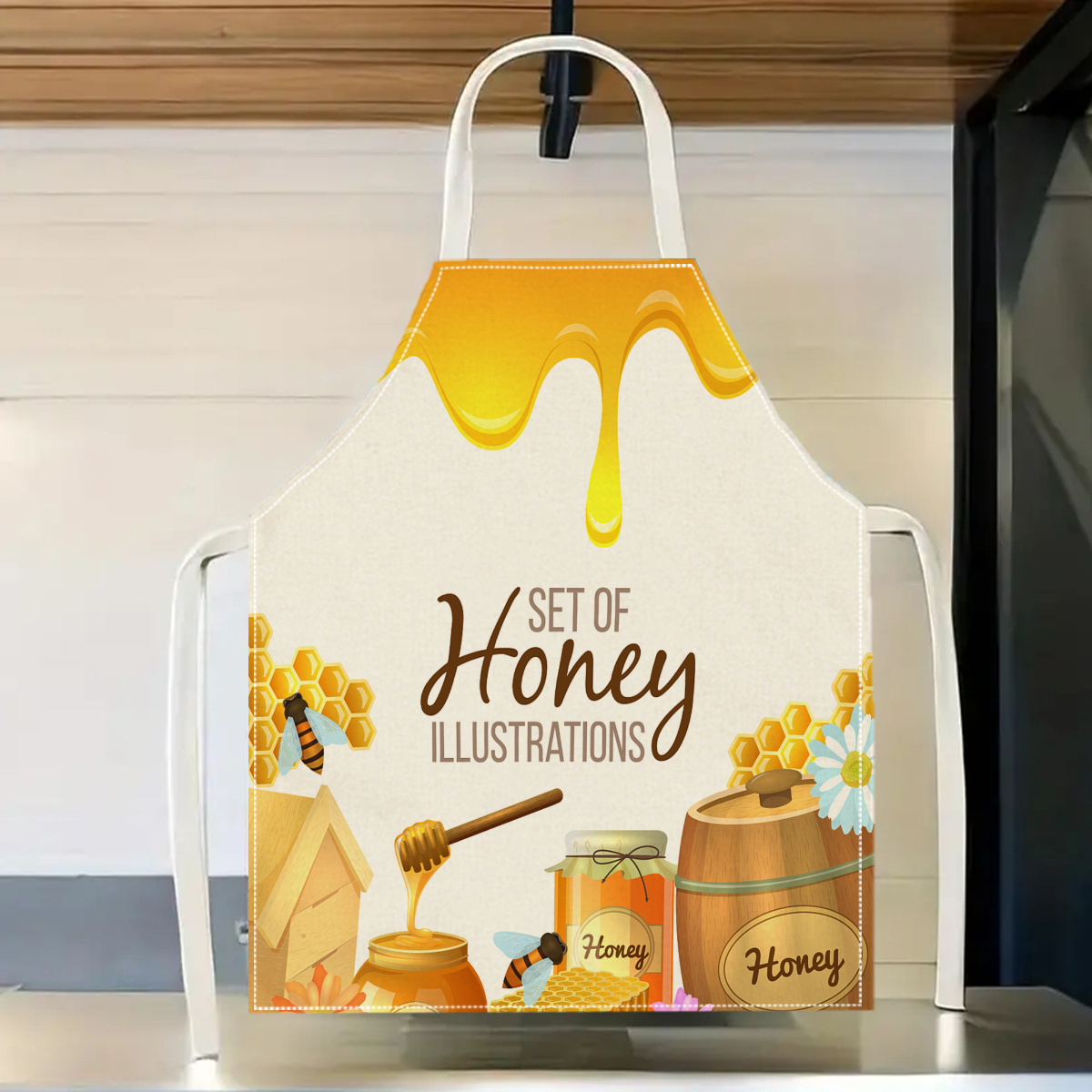 1pc Honey Bee Apron Sweet Kitc - Baking Kitchen Design Ideas 评论和价格