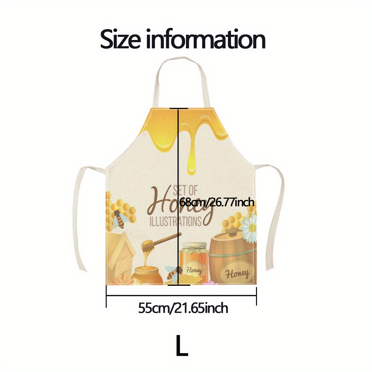 1pc Honey Bee Apron Sweet Kitc - Baking Kitchen Design Ideas 评论和价格