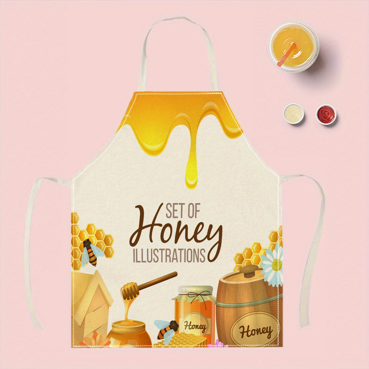 1pc Honey Bee Apron Sweet Kitc - Baking Kitchen Design Ideas 评论和价格