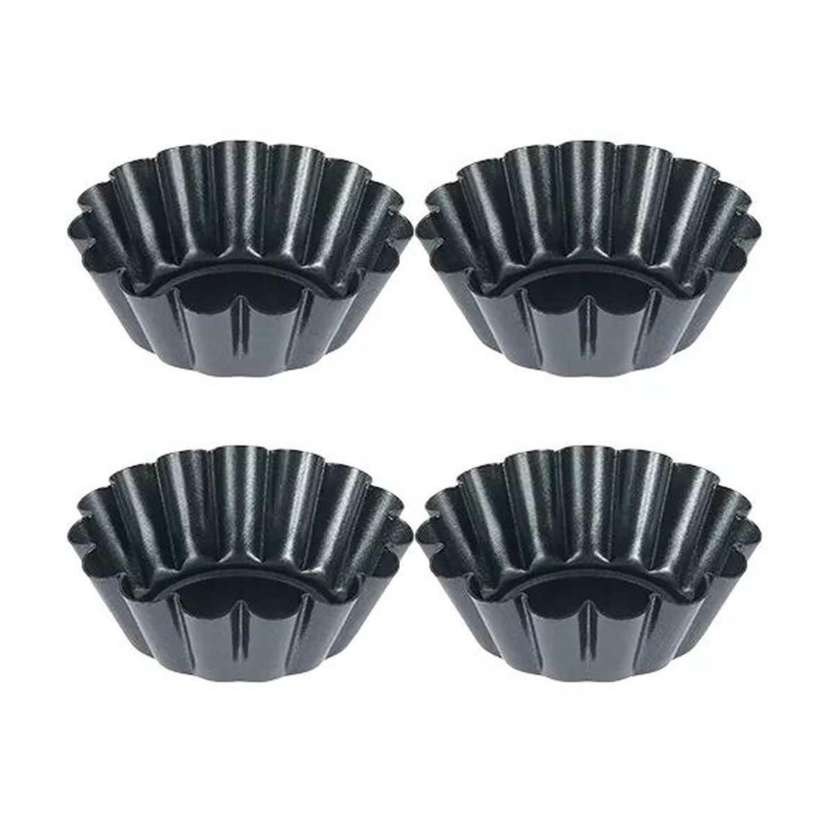 4PCS Mini Round Nonstick Tart  - Muffin Tin Nonstick 评论和价格