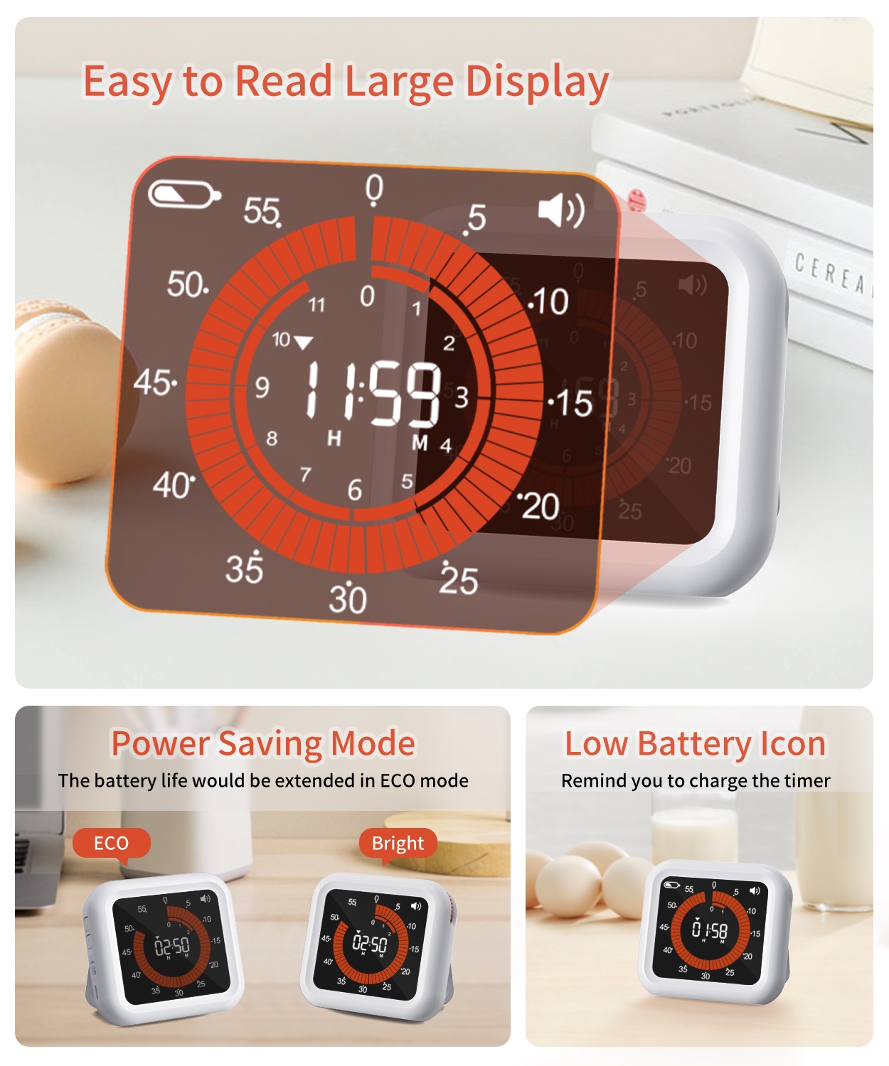 Visual Digital Timer Manual Kn - Baking Kitchen Hourly 评论和价格
