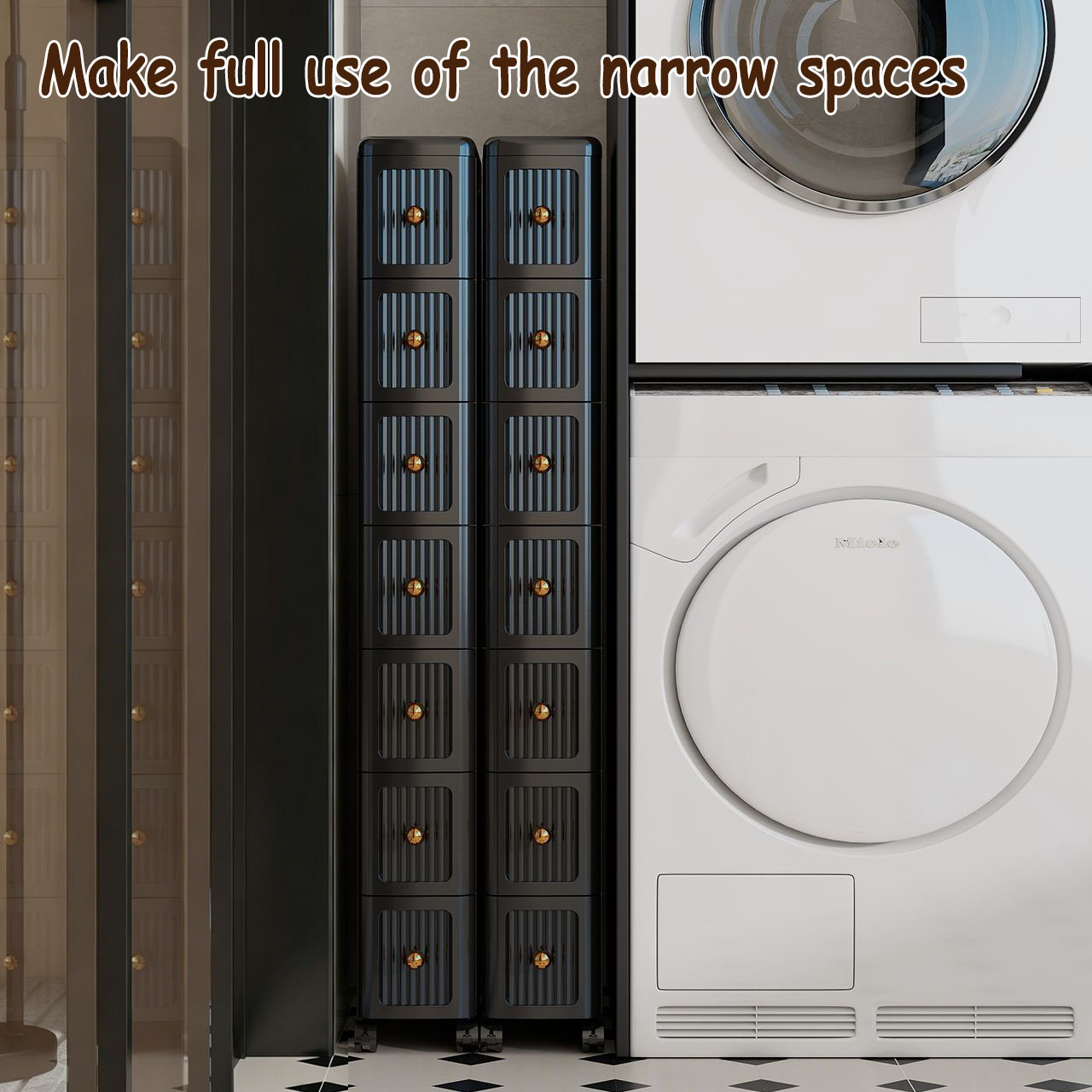 15CM Narrow Gap Drawer Storage - Kitchen Baking Storage 评论和价格