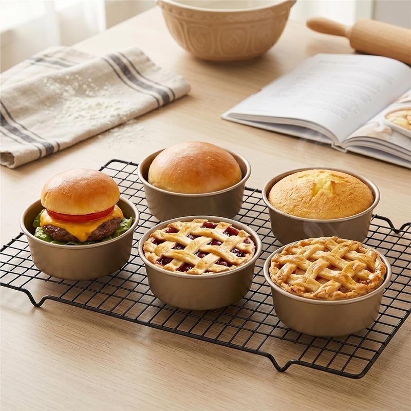 ABLN-Mini Pie Pans 8-Pack, 4-I - Muffin Tin Nonstick 评论和价格