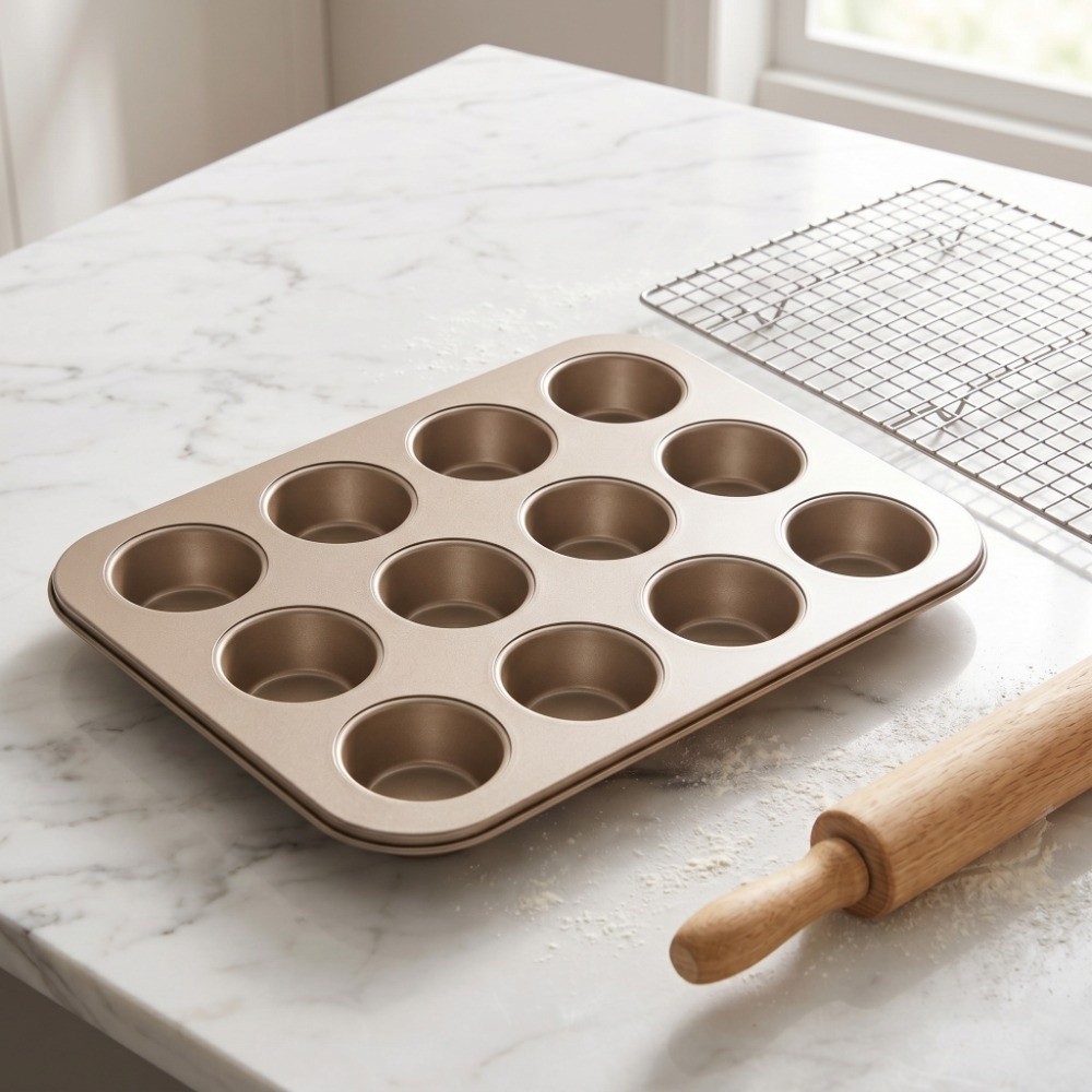 Carbon Steel Mini Muffin Pan N - Muffin Tin Nonstick 评论和价格