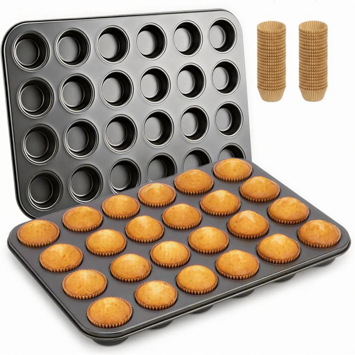 Mini Muffin Pan with Cupcake L - Muffin Tin Nonstick 评论和价格