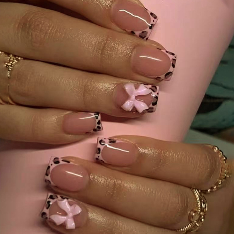 Pink Leopard Print French Tip  - Decorating Tip Set 评论和价格