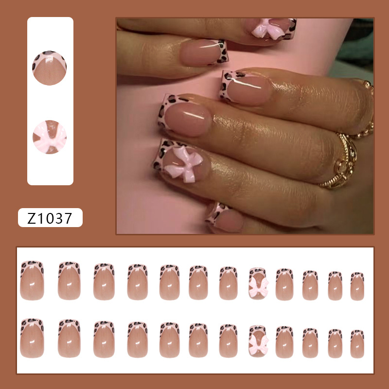 Pink Leopard Print French Tip  - Decorating Tip Set 评论和价格