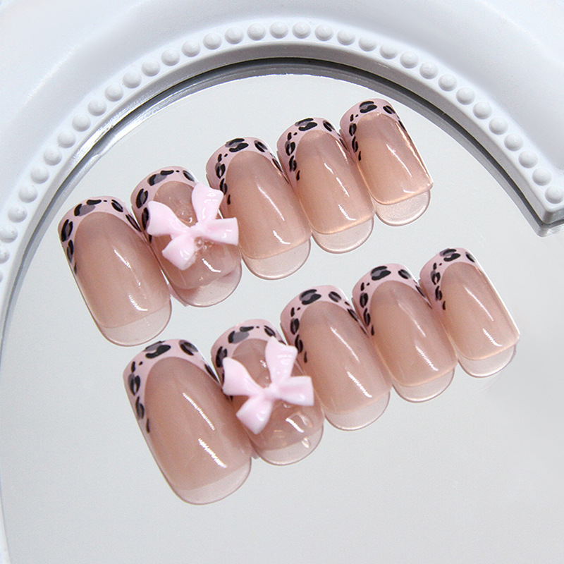 Pink Leopard Print French Tip  - Decorating Tip Set 评论和价格