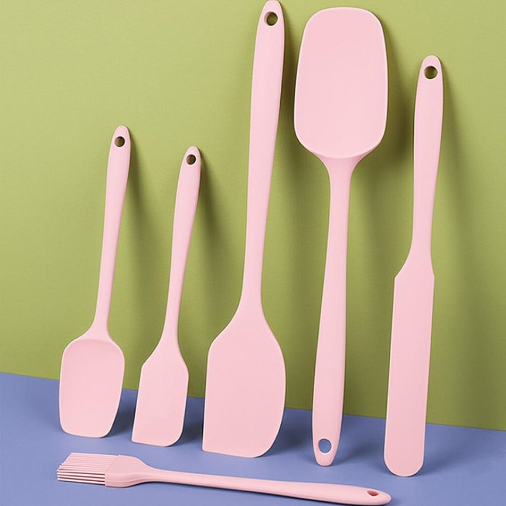6pc Silicone Spatula Set Bakin - Kitchen And Baking Tools 评论和价格