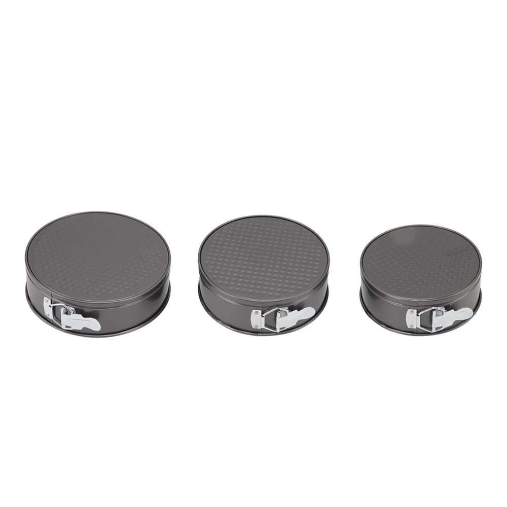 3pcs Carbon Steel Cake Pan Set - Springform Pan Set 评论和价格