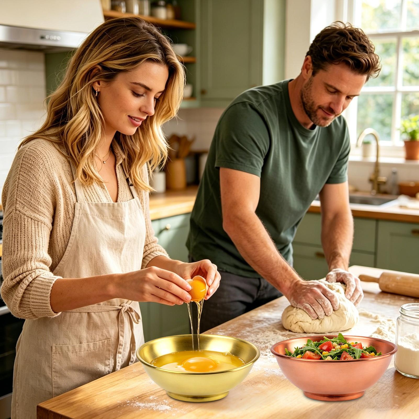 Copper Bowl Large Storage Cont - Kitchen Baking Storage 评论和价格