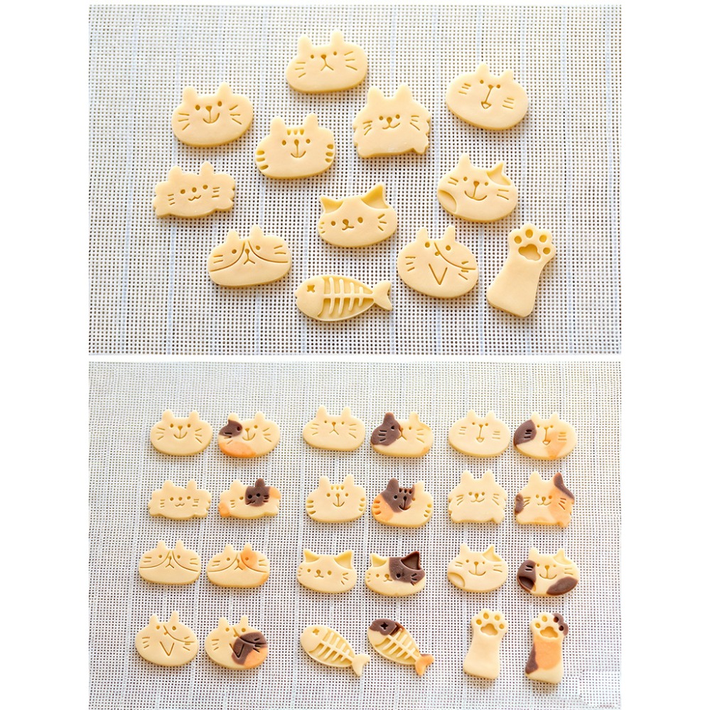 Cute Kitten DIY Stamp Cookie C - Kitchen Baking Storage 评论和价格