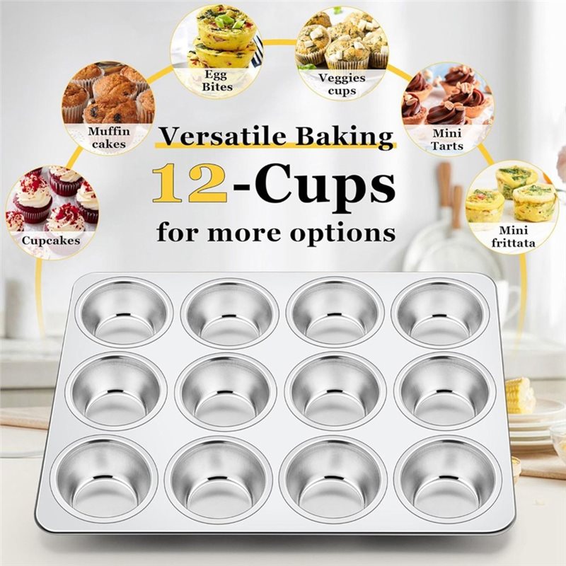 ABAE-Muffin Pan, Stainless Ste - Muffin Tin Nonstick 评论和价格