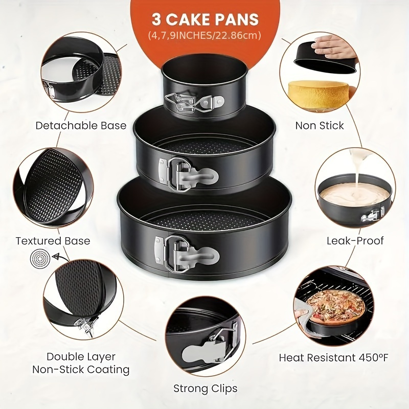 Springform Pan, Nonstick Leakp - Springform Pan Set 评论和价格