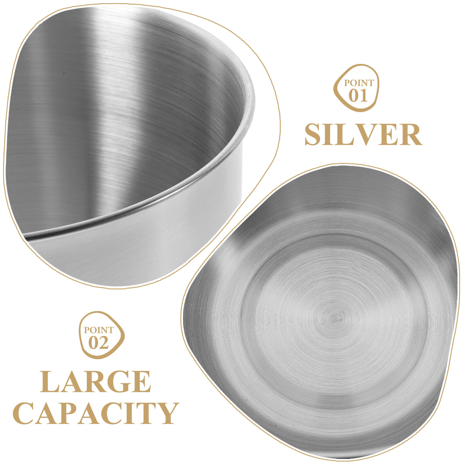 Deep Stainless Steel Mixing Bo - Kitchen Baking Storage 评论和价格