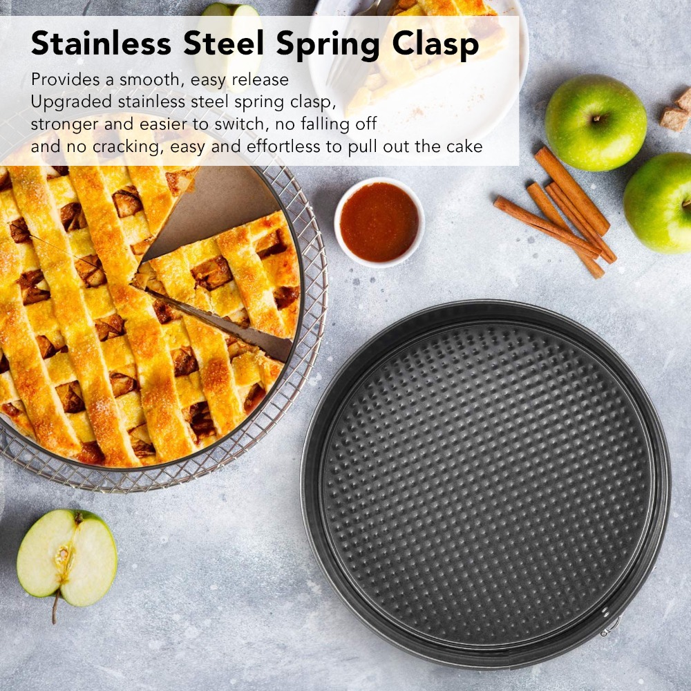 3pcs Carbon Steel Cake Pan Set - Springform Pan Set 评论和价格