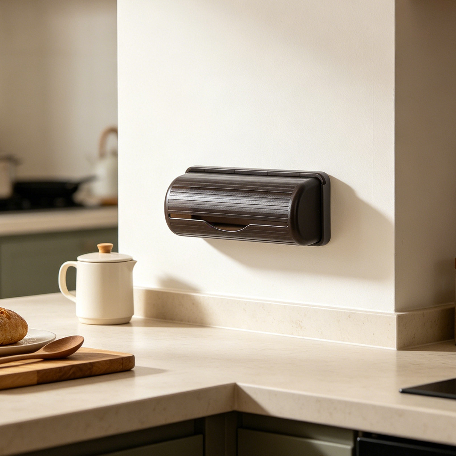 Wall Mounted Trash Bag Holder  - Kitchen Baking Storage 评论和价格