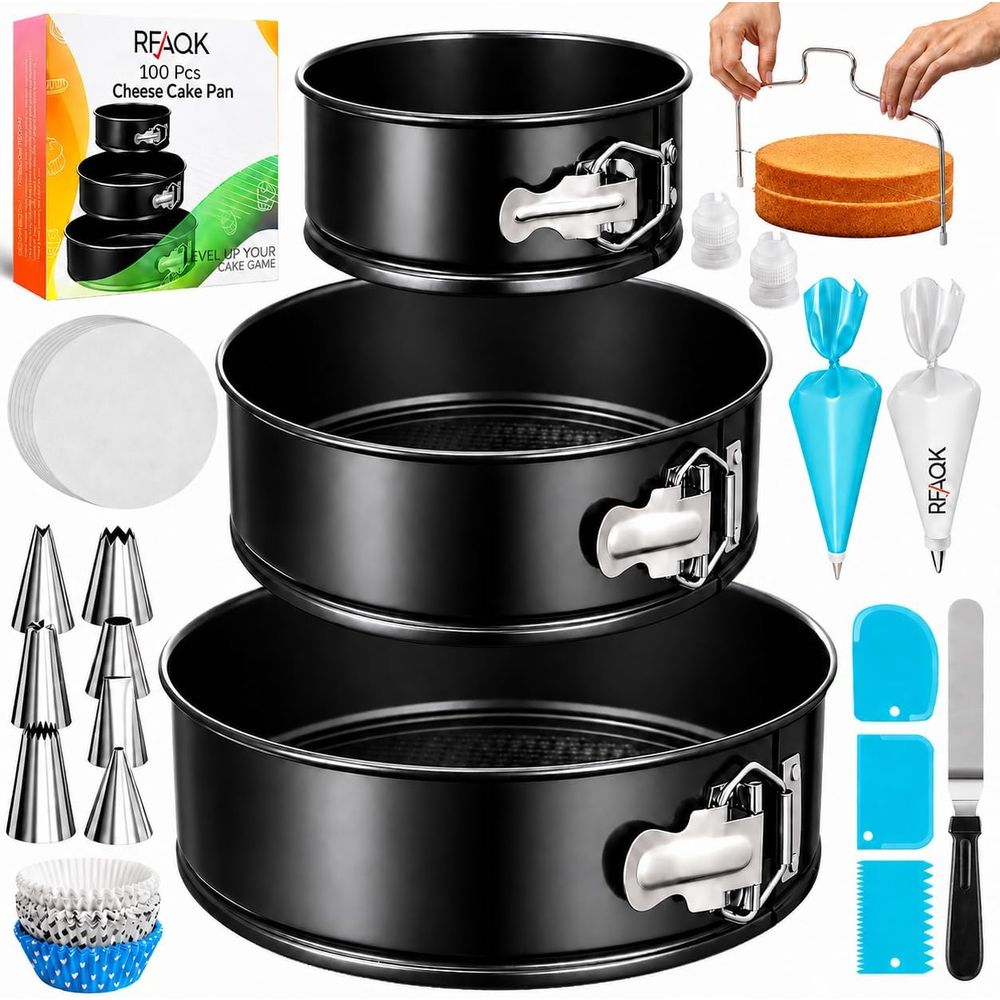 100pcs Cake Pan Set: 3-Piece N - Springform Pan Set 评论和价格