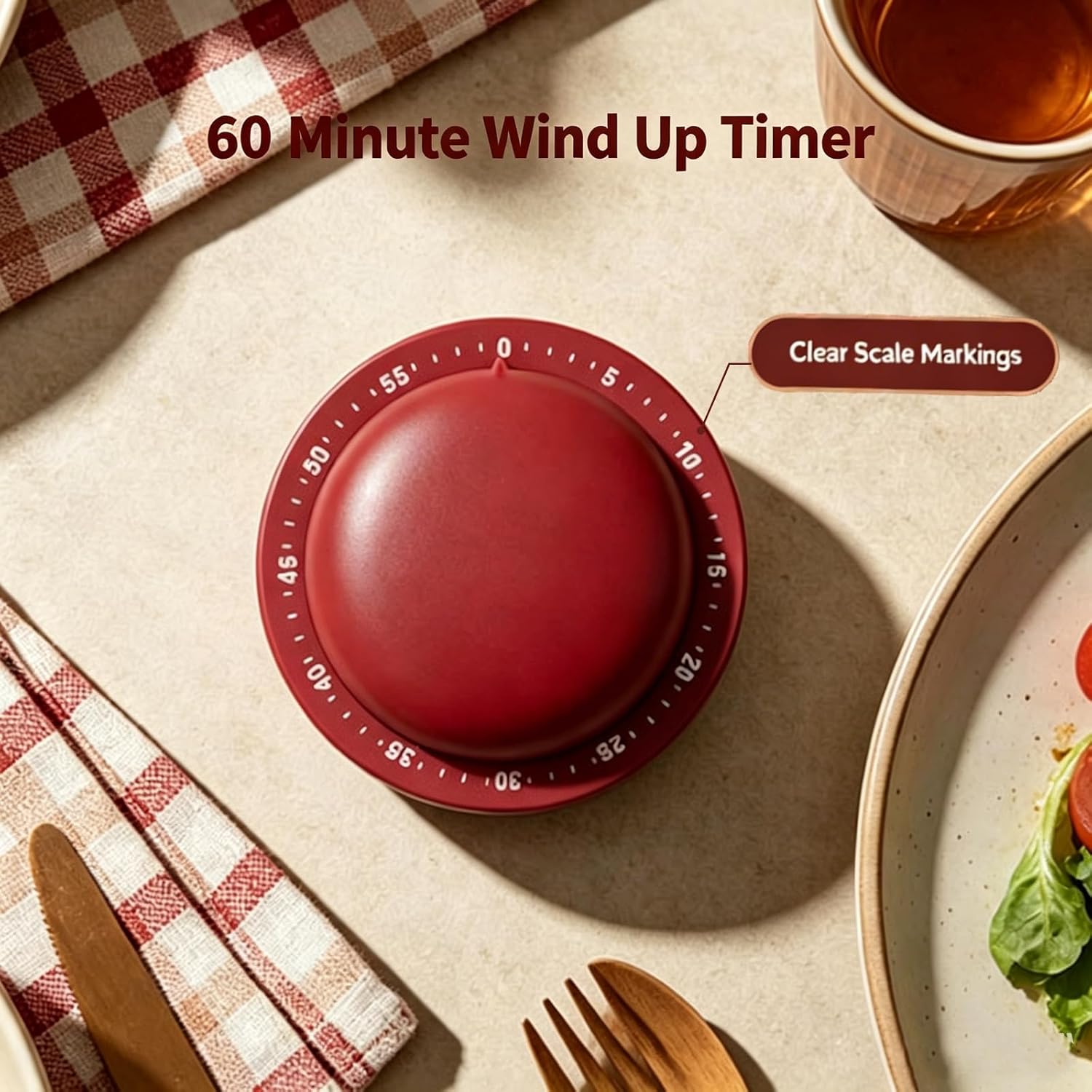 Mechanical Kitchen Timer with  - Baking Kitchen Hourly 评论和价格